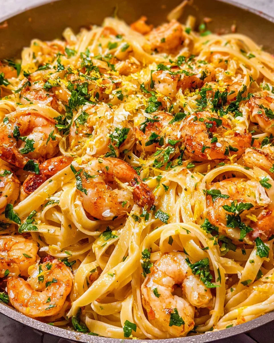 Garlic Butter Shrimp Pasta 18 Garlic