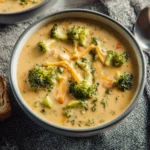 High Protein Broccoli Cheddar Soup