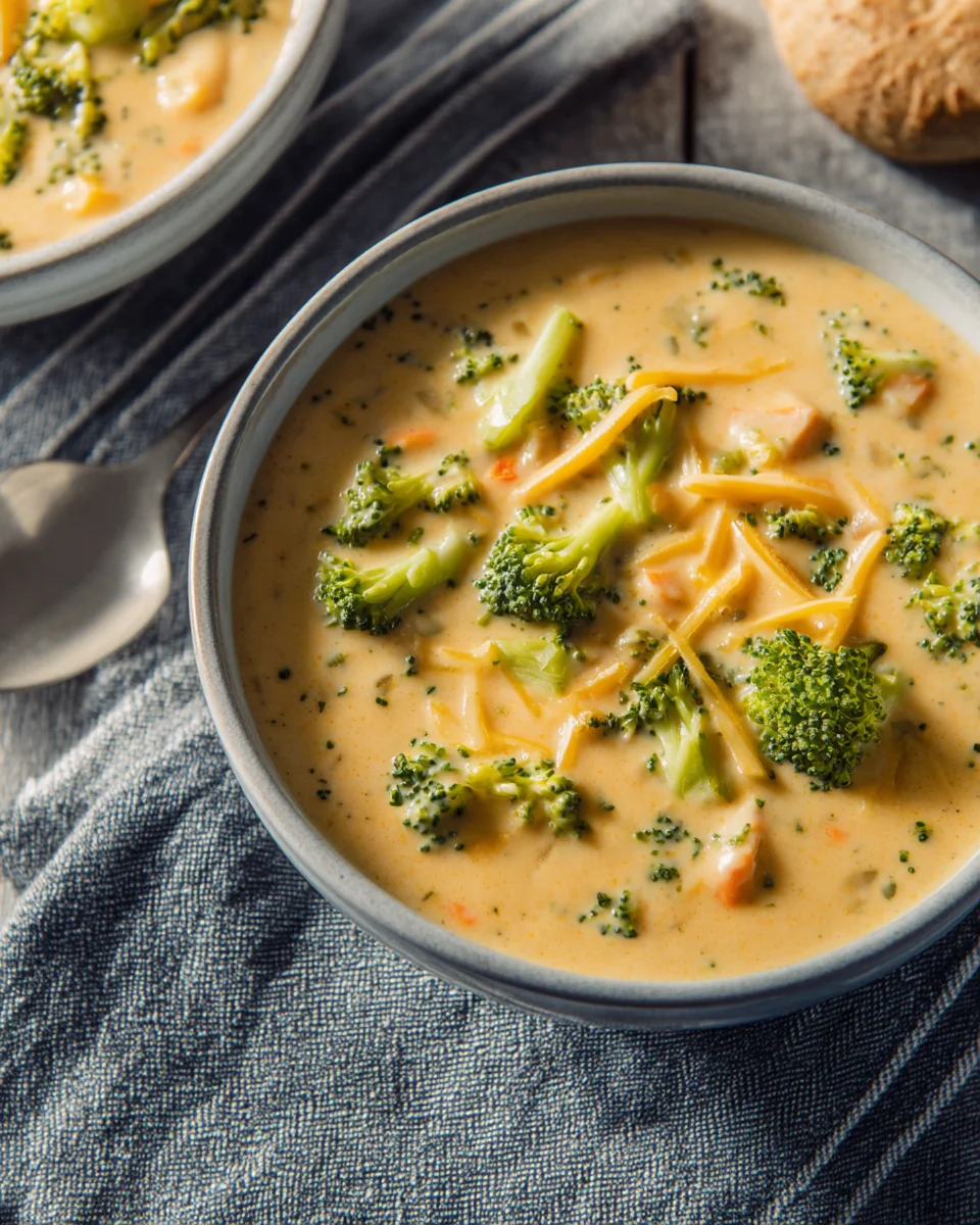High Protein Broccoli Cheddar Soup 25 High