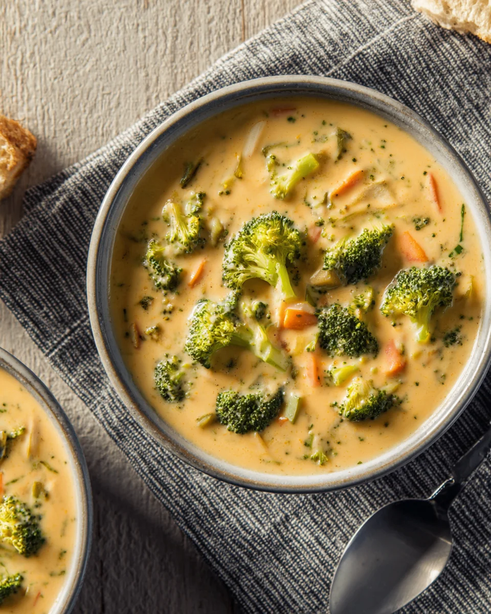 High Protein Broccoli Cheddar Soup 26 High