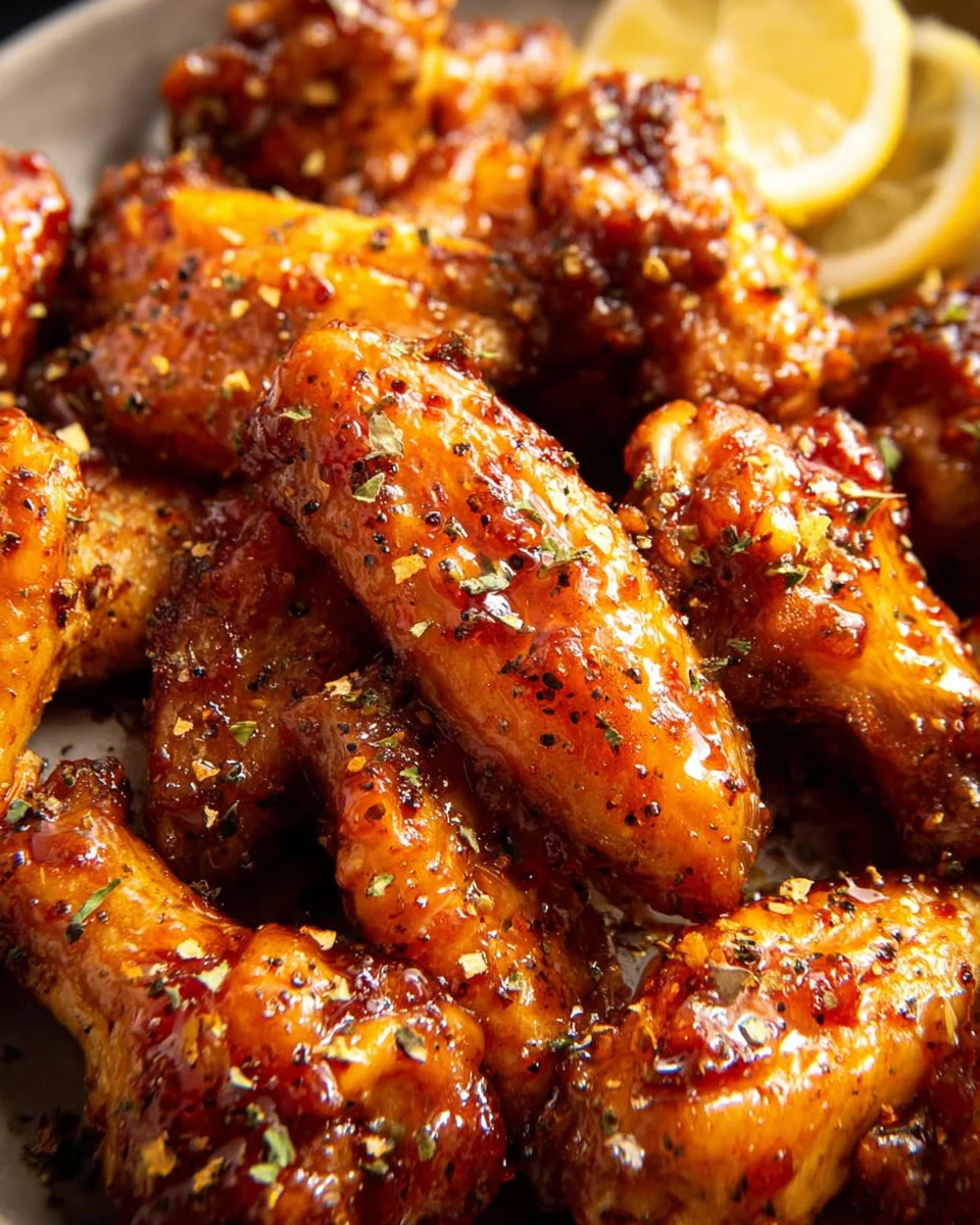 Honey Lemon Pepper Wings 22 Honey Lemon Pepper Wings