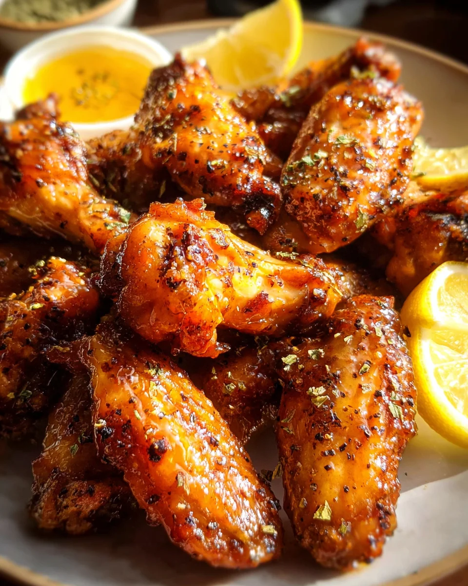 Honey Lemon Pepper Wings 25 Honey