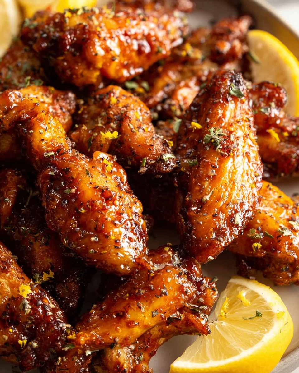 Honey Lemon Pepper Wings 26 Honey