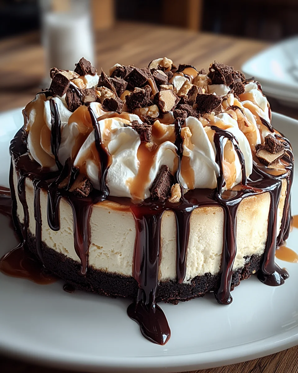 Hot Fudge Sundae Brownie Cheesecake