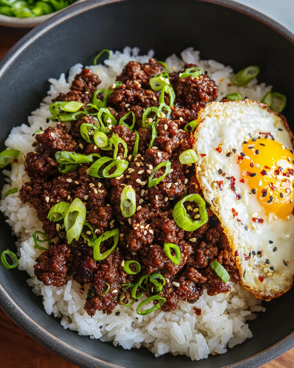 Korean Ground Beef Bowl (25-Minutes)