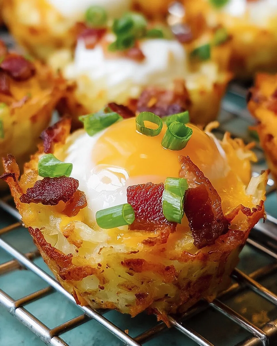 Loaded Bacon and Egg Hash Brown Muffins