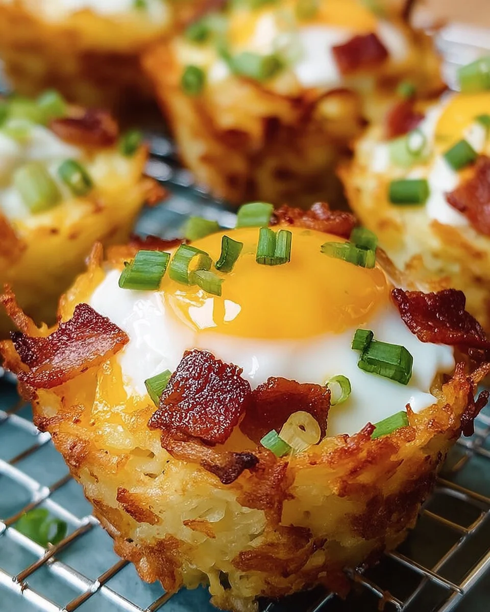 Loaded Bacon and Egg Hash Brown Muffins 20 Loaded