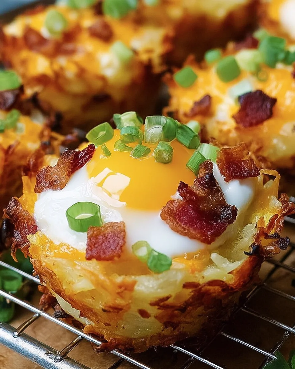 Loaded Bacon and Egg Hash Brown Muffins 21 Loaded