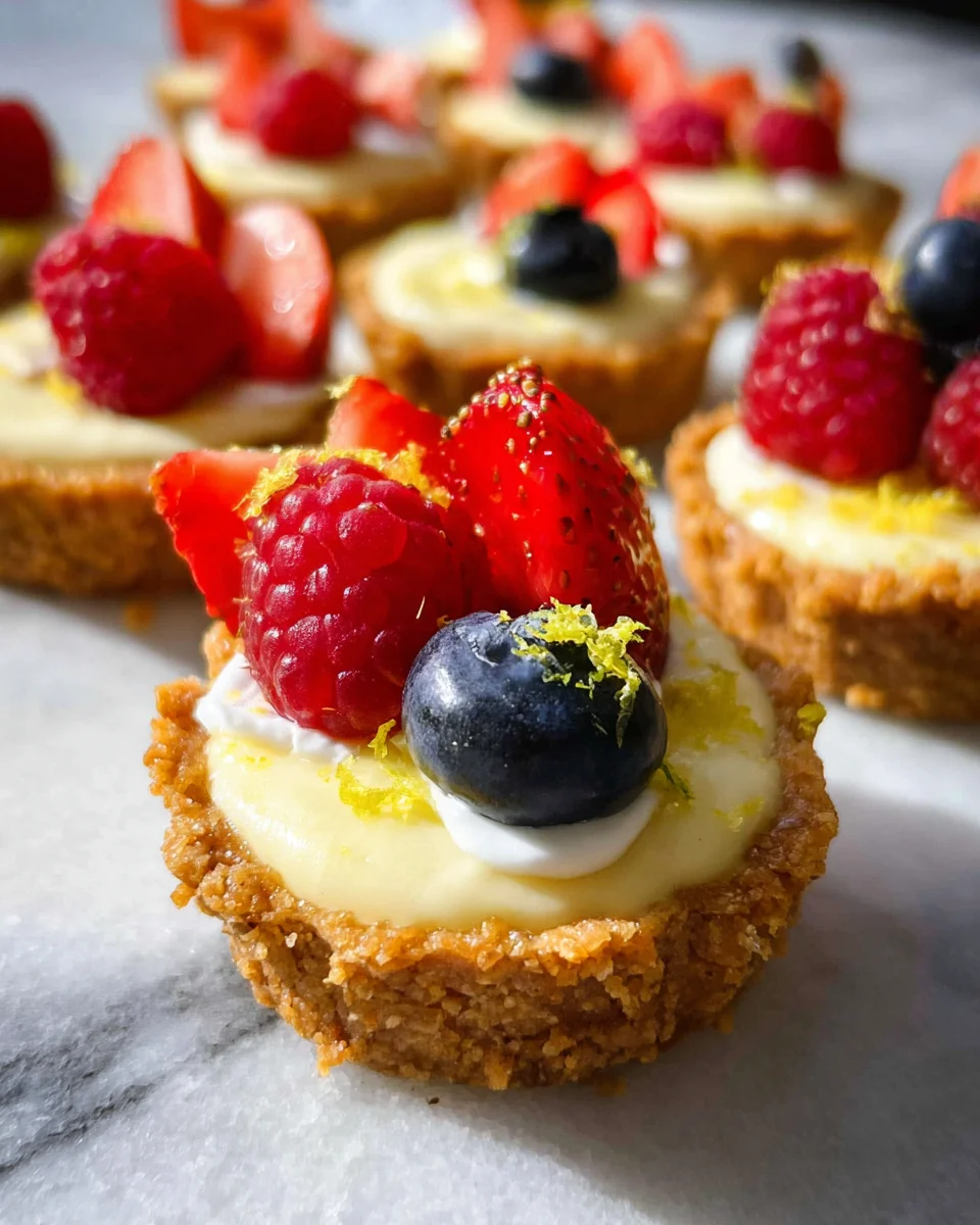 Mini Lemon Cheesecake Tarts 22 Mini Lemon Cheesecake Tarts