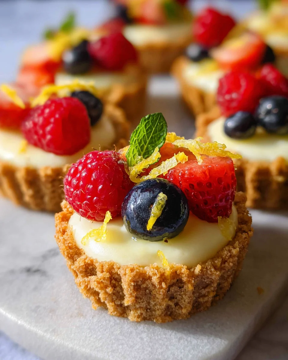 Mini Lemon Cheesecake Tarts 19 Mini