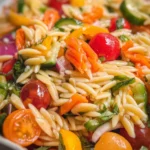 Rainbow Orzo Salad