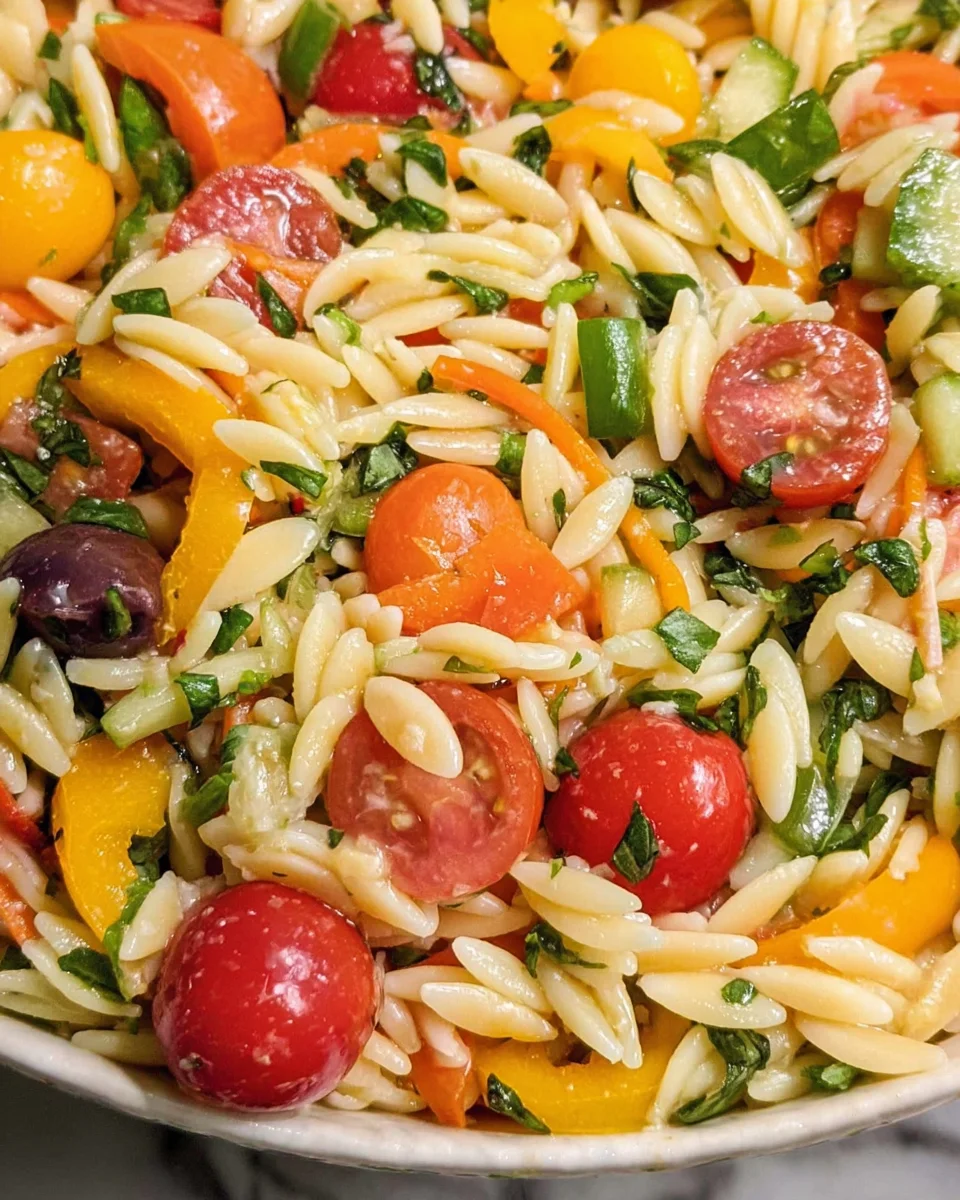 Rainbow Orzo Salad 25 Rainbow
