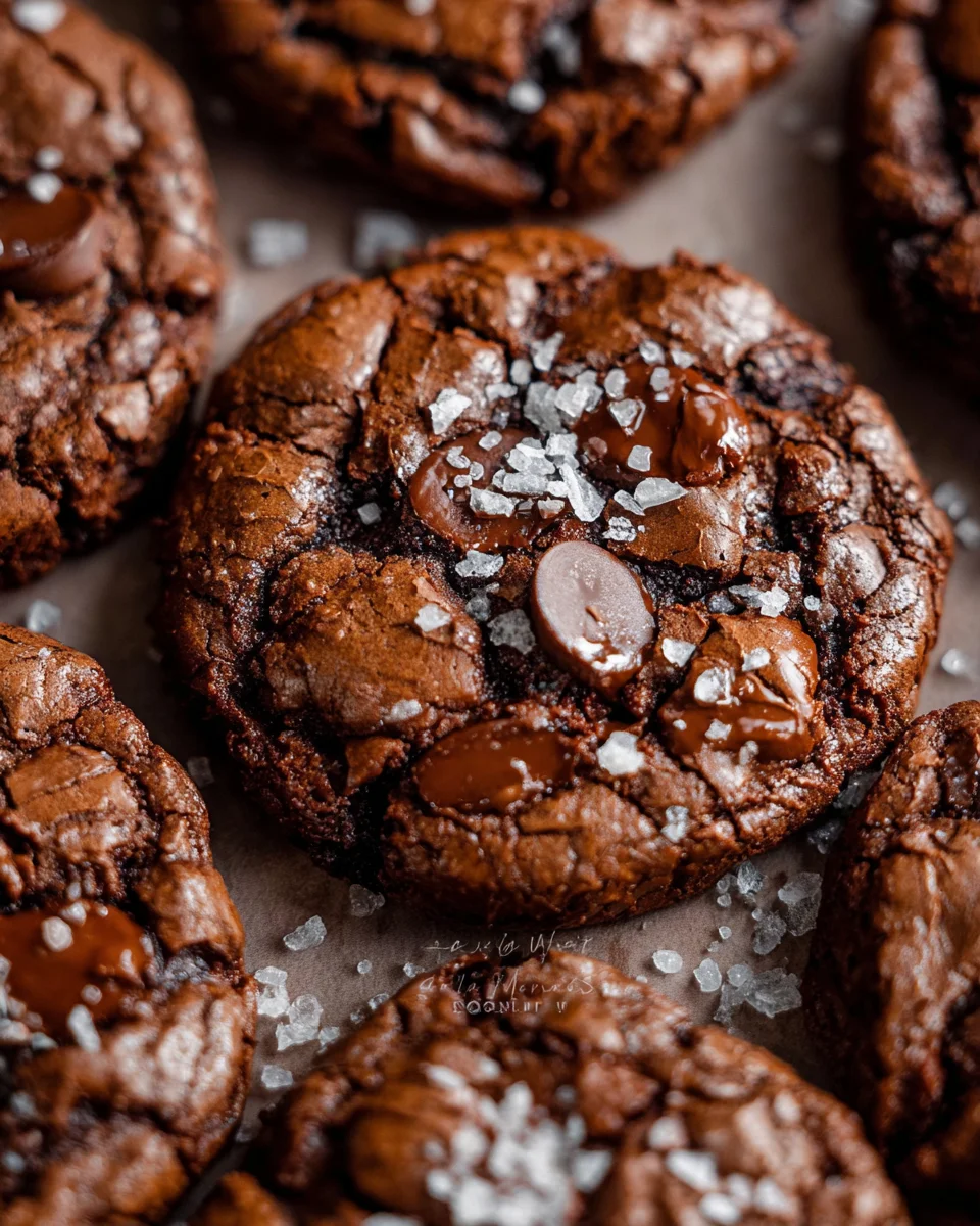 Salted Brownie Cookies 29 Salted Brownie Cookies