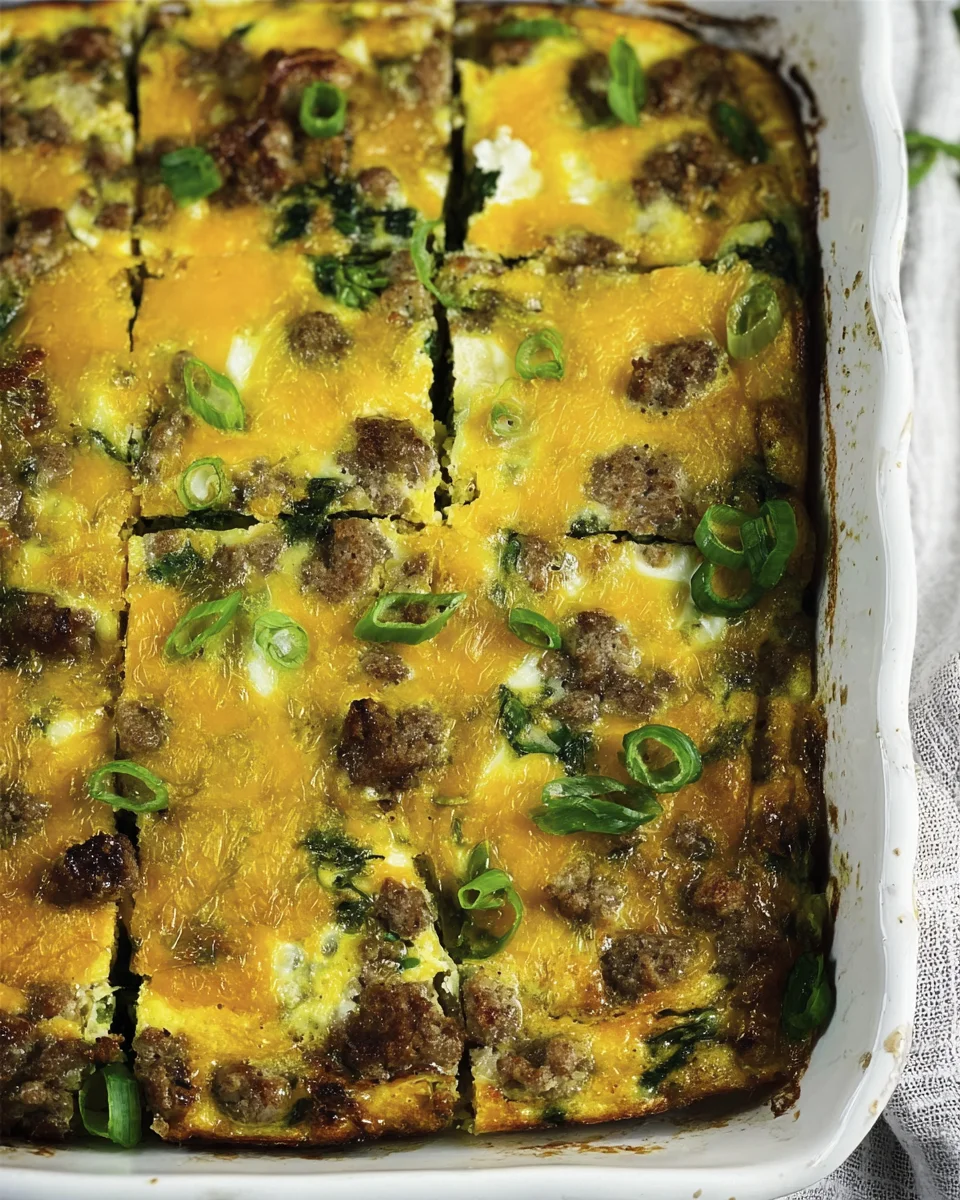 Sausage & Egg Keto Breakfast Casserole