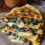 Vegan Spinach Quesadillas