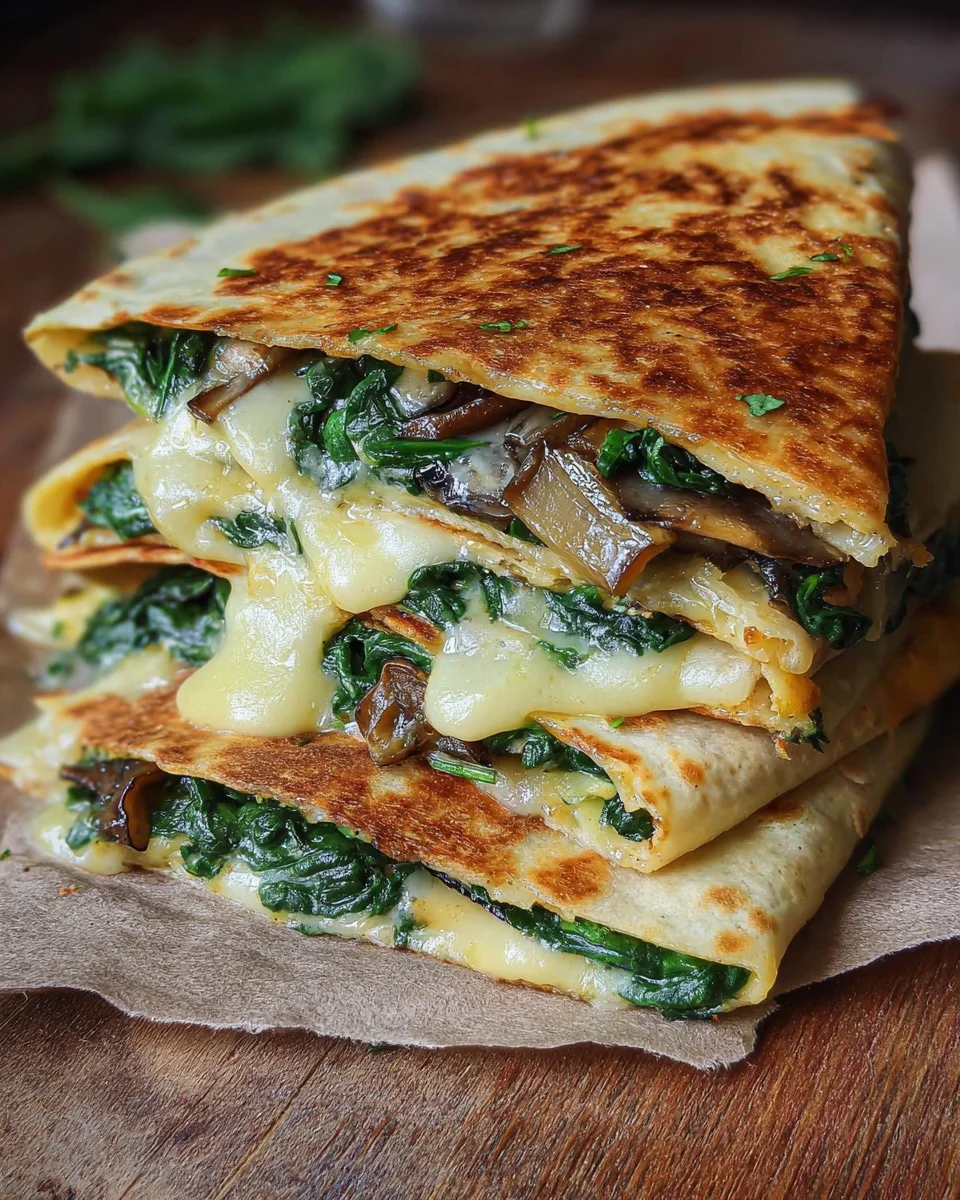 Vegan Spinach Quesadillas 16 Vegan