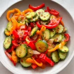 Viral TikTok Cucumber & Bell Pepper Salad