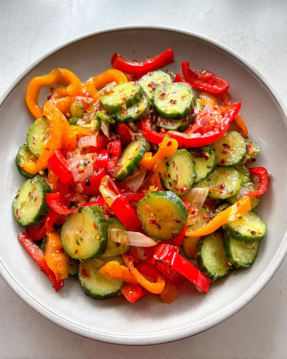 Viral TikTok Cucumber & Bell Pepper Salad 20 Viral TikTok Cucumber & Bell Pepper Salad